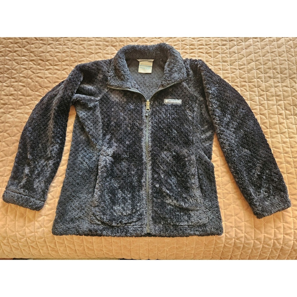 Columbia Girls Interchange Black Textured Full-Zip Long Sleeve Jacket, Sz. SM